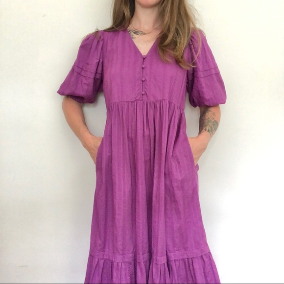 Universal Thread Purple Cottagecore Dress - Picture 2 of 14